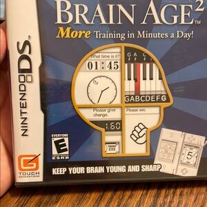 Nintendo Black and White Video Game Brain Age 2